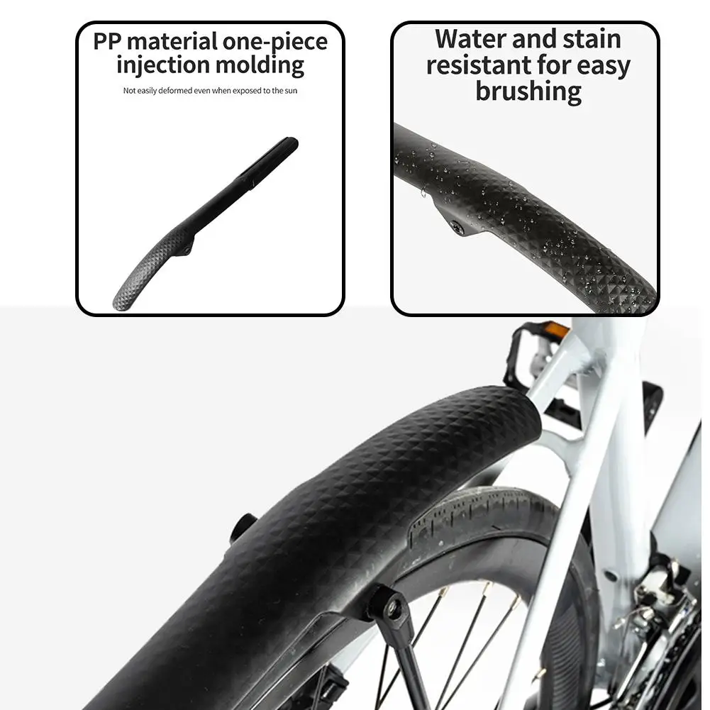 Road Mountain Bike Adjustable Bicycle For 700C Tire Front Rear Tires Mudguard Aileron Widened Mud Flaps I2X0