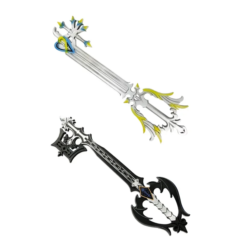 Kingdom Game Weapon 91cm Sora Keyblade PU Riku Cosplay Weapon Model Katana Collection Samurai Sword Knife Gifts Toys for Boys