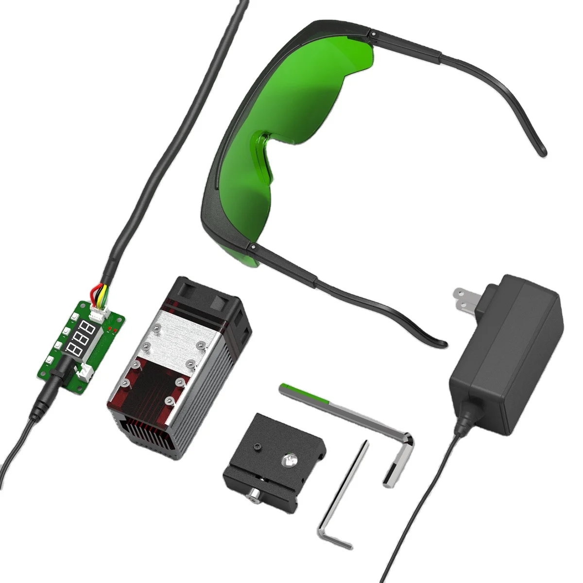 

40 Вт лазерный модуль головка DIY 450 нм синий лазер TTL модуль набор для лазерного гравировального станка маркировка древесины режущий инструмент