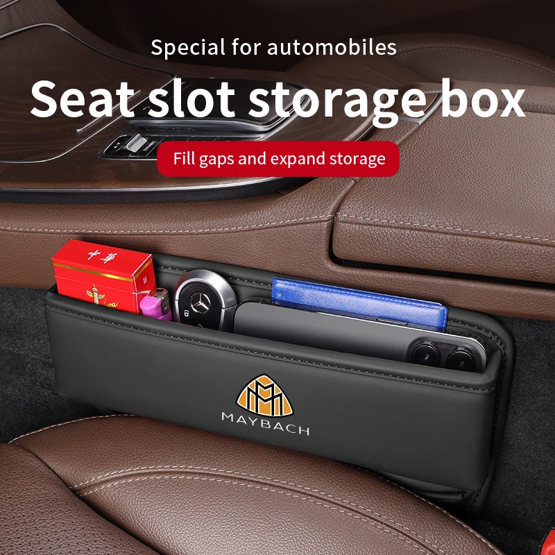

For Maybach S Class S400 S450 S480 S500 S580 S650 S680 GLS450 GLS480 GLS600 Car Seat Multifunctional Gap Case Seat Storage Box