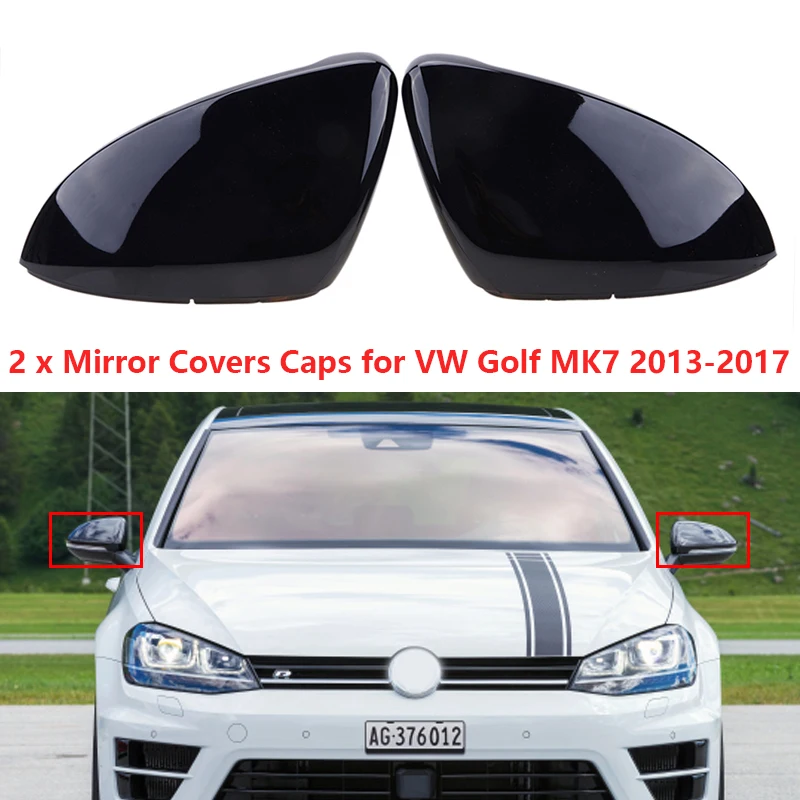 

Bracingo Fit For VW Golf 7 GTI MK7 2014-2018 Wing Side Mirror Cover Rearview Rear view Mirror Cap Car Accessories Replacement