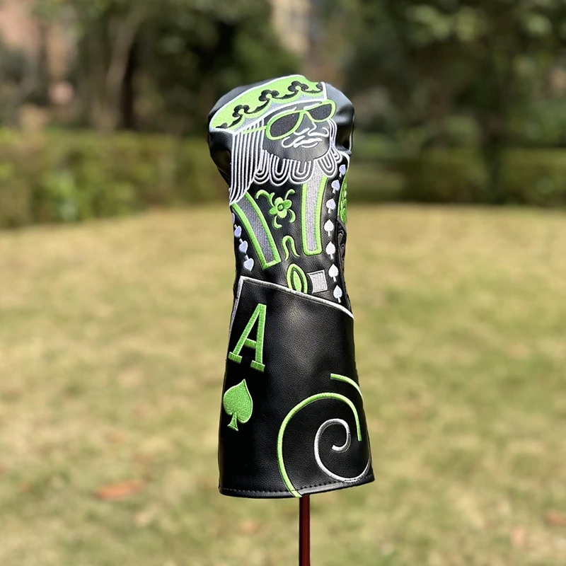 Waterproof Golf Club Wood Head Cover, Poker King Driver, Protection Set, High Quality, 1, 3, 5 UT