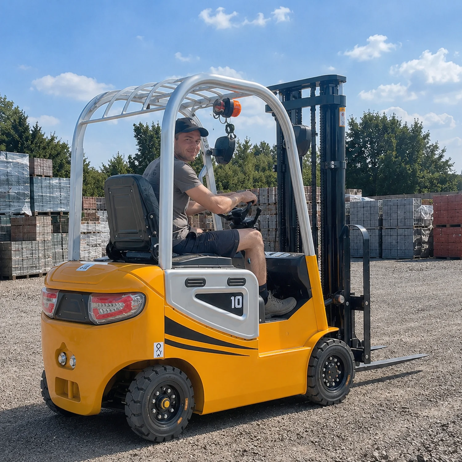Customized Electric Warehouse Forklift Truck Heavy Duty Material Handling Industrial Pallet Lift Equipment