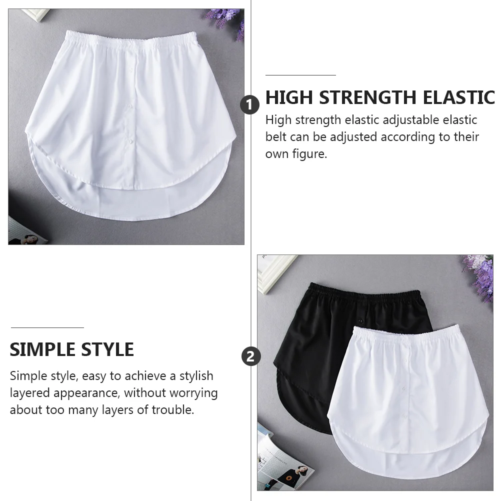 1 قطعة تنورة امرأة وهمية تنحنح موضة عادية قميص تنحنح خفيفة الوزن مريحة وهمية الديكور لسترة بلوزة تي شيرت #2