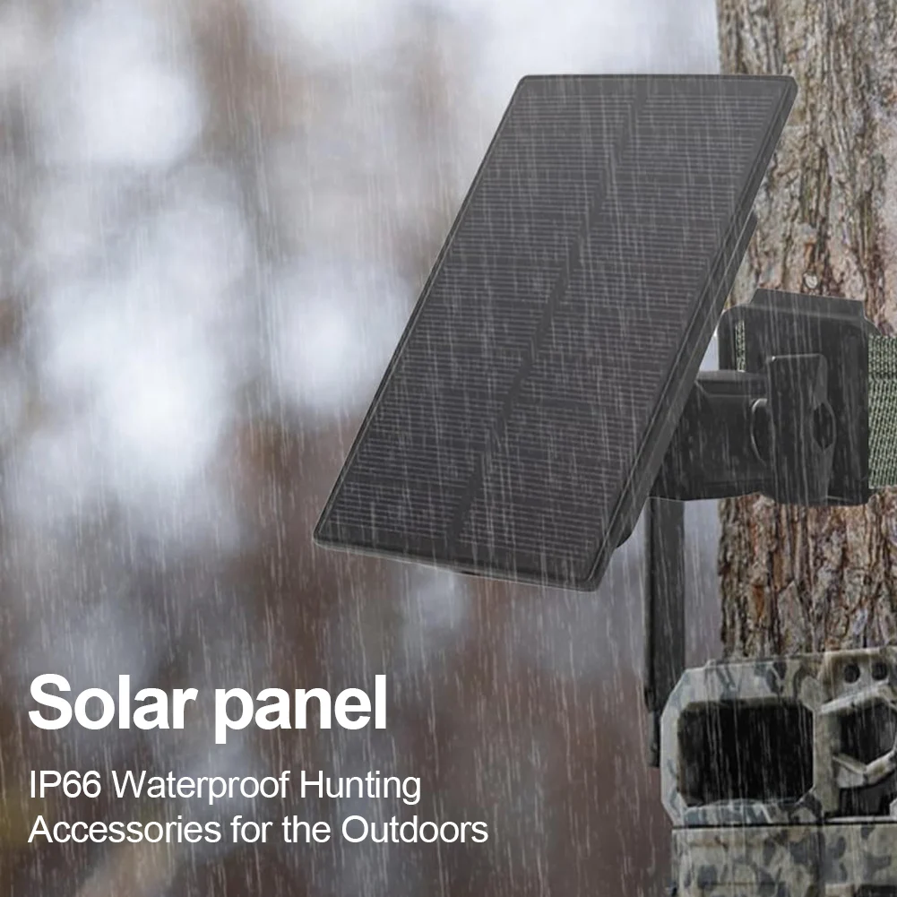 

Солнечная панель для камеры следа 3 Вт, 12 В/6 В, встроенная батарея 5000 мАч, комплект солнечной панели, водонепроницаемая для охотничьей камеры/кормушки оленя