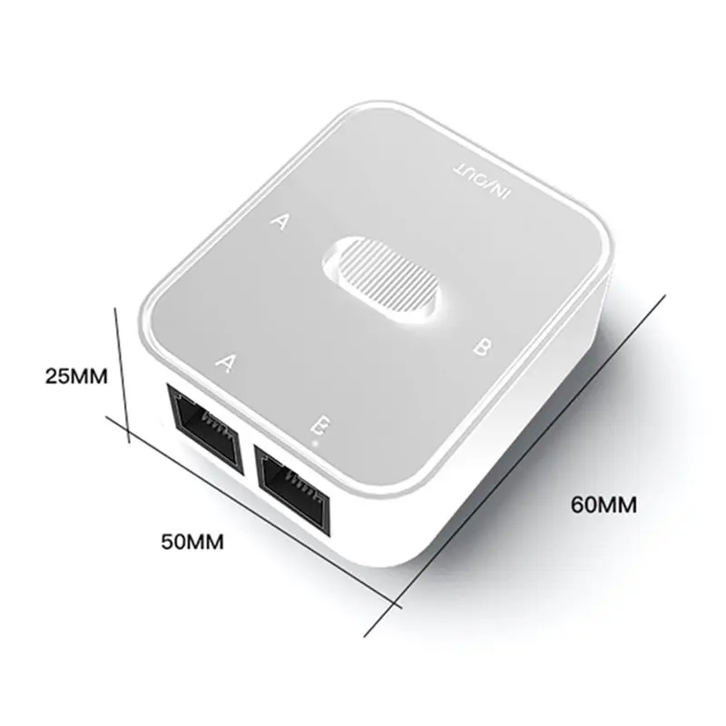 Selector de interruptor RJ45 LAN CAT6 de 2 puertos Principal en productos electrónicos