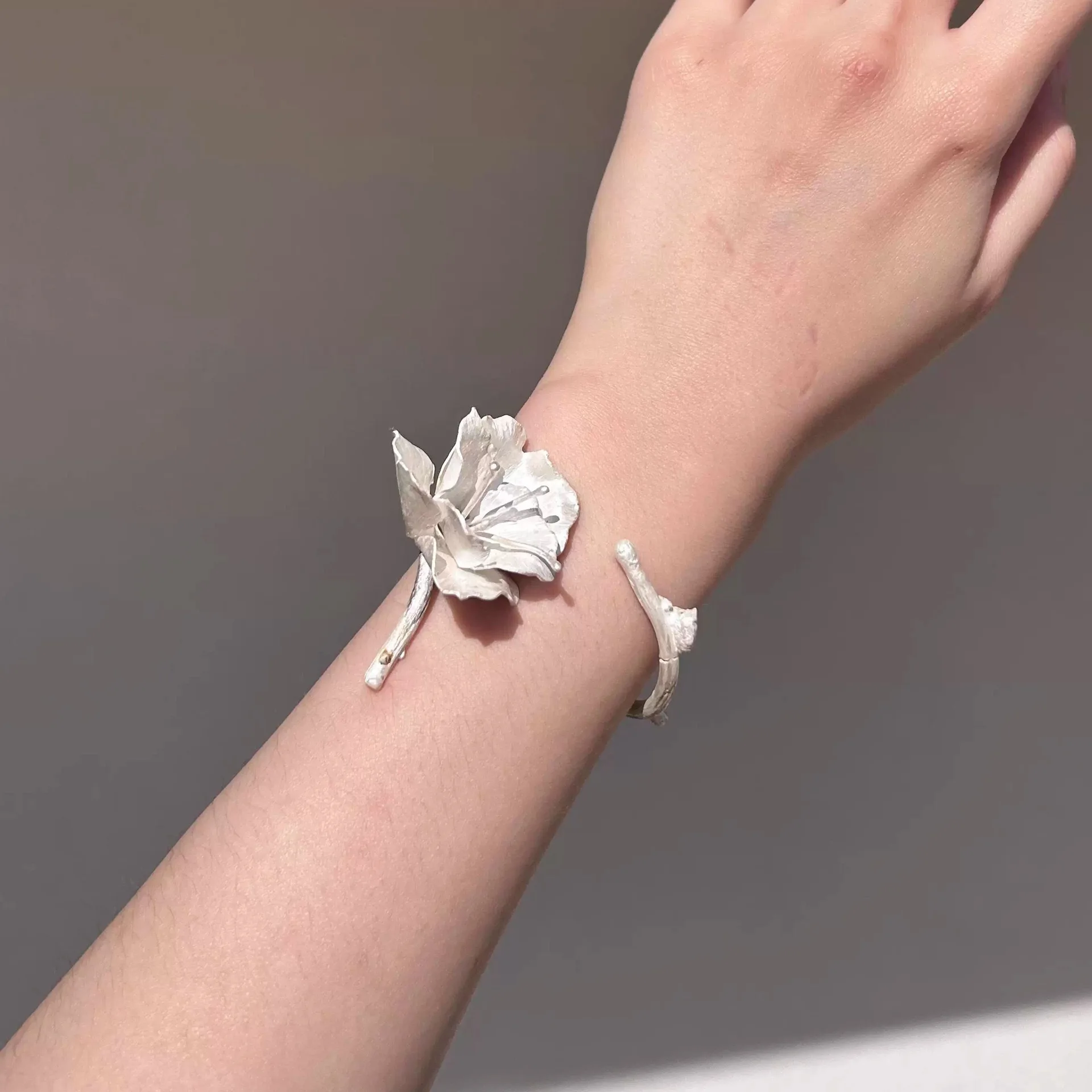 925 فضة أساور للنساء الرجال سلسلة اكسسوارات الاتجاه زهرة شكل قلادة مجوهرات الحفلات هدية