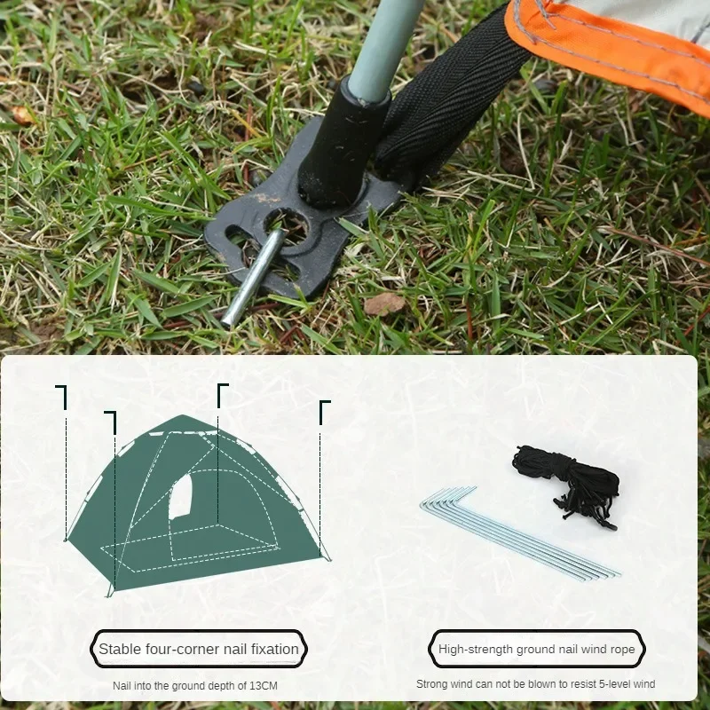 Outdoor Camping Tent 2-3 Person Fully Automatic Tent Flood Control and Disaster Relief Emergency Tent