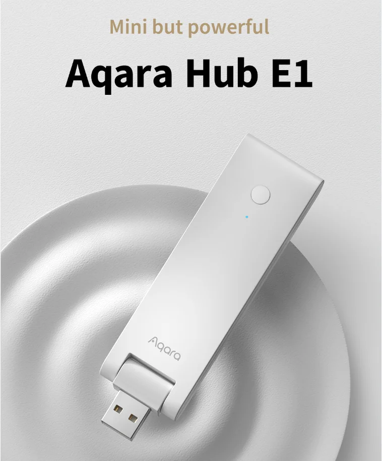 

Aqara E1 Hub Zigbee 3.0 USB Smart Gateway Aqara Hub Wireless Zigbee Connect Remote For Mijia Mi home For Apple Homekit Control