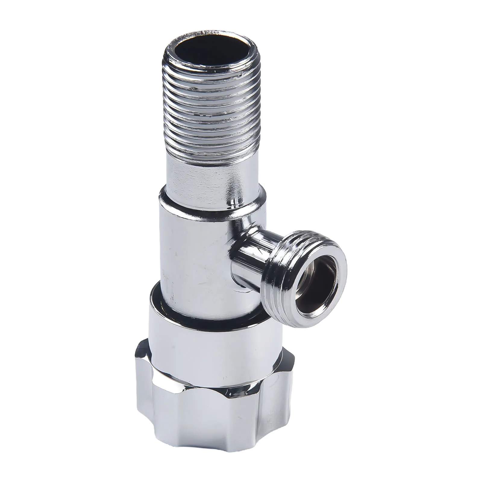 Hot And Cold Valve Bathroom Stop Valve Rust Resistant Easy Setup Red And Blue Labels Thickened Alloy Material 1/2\