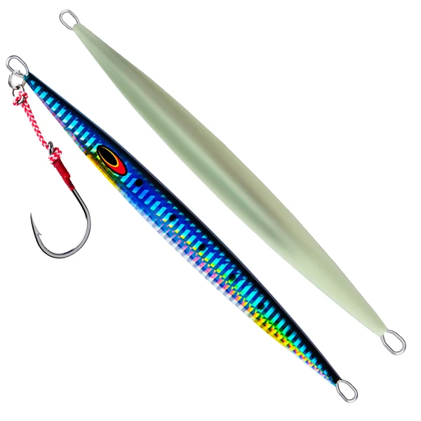 Goture Sea Fishing Lure Iron Plate Bait Quick Pumping Mackerel Plating Slow Rocking Falling Mackerel Long Throwing 80-300g