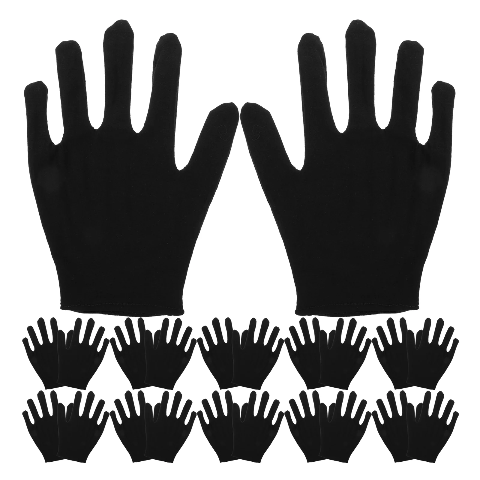 12 Pairs to Sleep Miss Fishing Gloves Jewelry Touching Costume Honor Guard Work