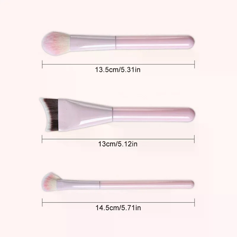 Juego de brochas de maquillaje para mujer, base de sombra de ojos, brocha cosmética para sombra de ojos, colorete, belleza, herramientas de maquillaje de pelo suave con bolsa, 1/8 Uds.