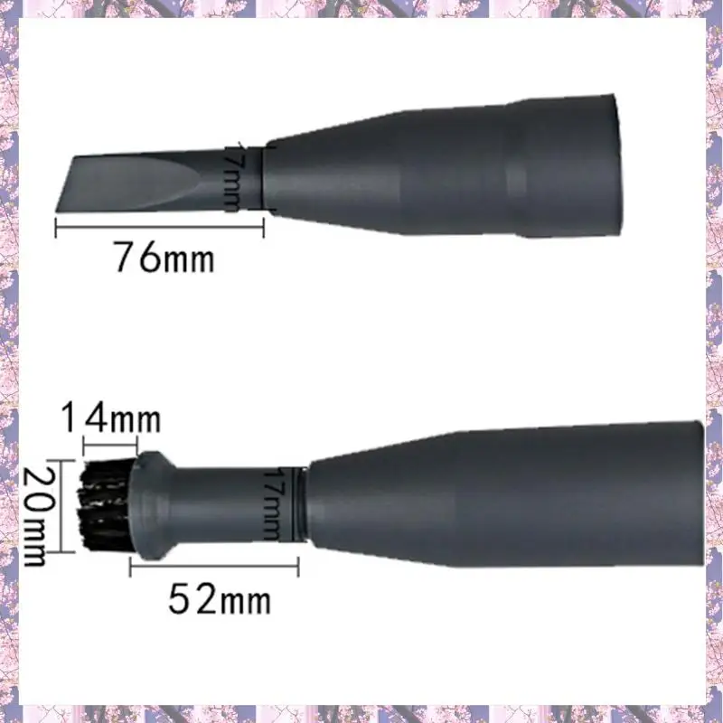 L73A 2025-9Pcs Suction Head Flat Nozzle Brushes 2-In-1 Tip For 32MM/35MM Vacuum Cleaner Parts Nozzles Dust Collector