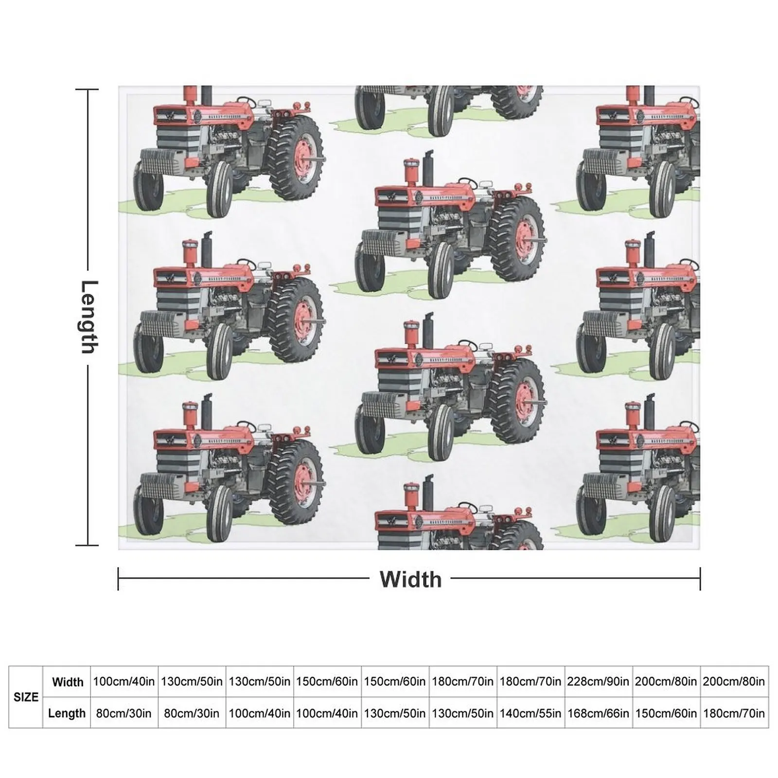 Massey Ferguson 1150 tractor pencil drawing Throw Blanket anime Loose For Baby Bed Fashionable Blankets