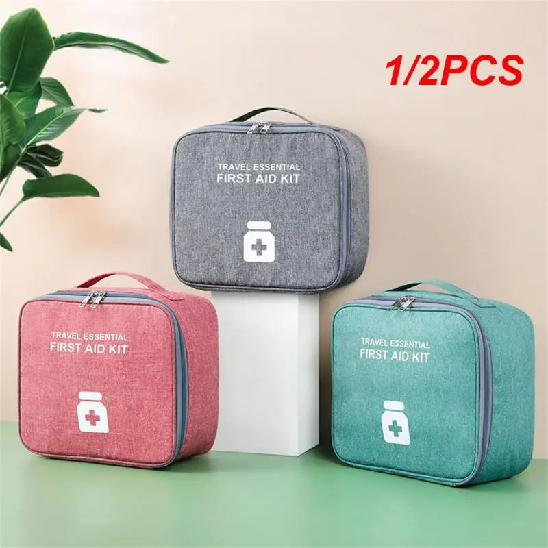 1/2PCS Empty Large First Aid Kits Portable Outdoor Survival Disaster Earthquake Emergency Bags Big Capacity Home/Car