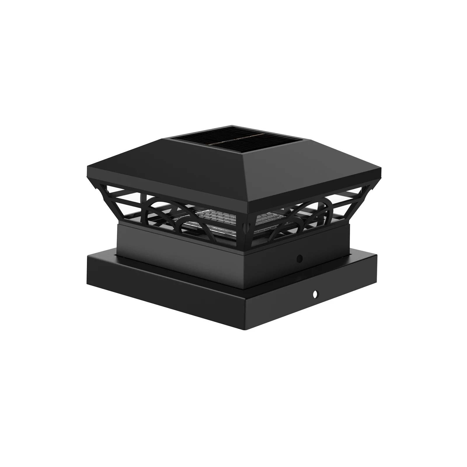 1/2/4PC Solar Light Outdoor IP65 Solar Post Light Villa Column Lamp Fence Gate Pillar Head LED Lamp For House Gate Patio Garden image 3