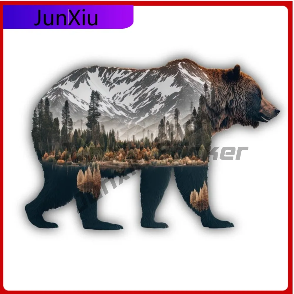 

California Bear Scenic Art Vinyl Matte Sticker Occlusion Scratch Exterior Decor Luggage Kayak Suv Waterproof Decals For Sticker