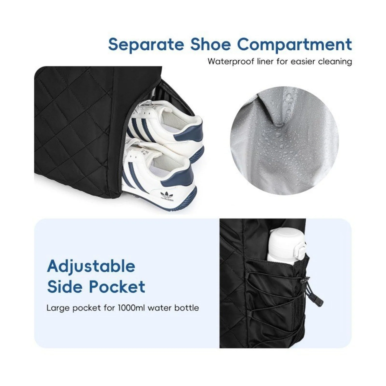 Lightweight Multifunctional Men'S Women'S Tennis Racket Bag Pick Ball Tennis Badminton Sports Bag Paddle Bag Outdoor Bags