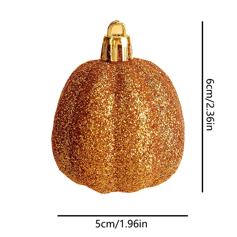 12 шт. украшения из тыквы, пластиковые подвески в виде тыквы для Хэллоуина, фестиваля урожая, Дня благодарения и других праздничных украшений