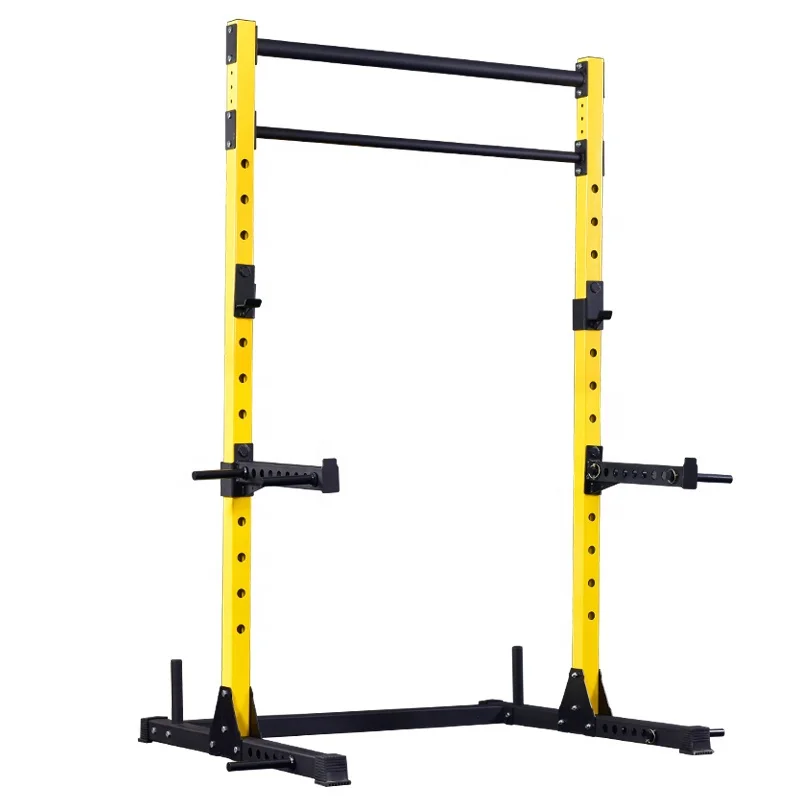 

Adjustable Squat Rack Pull Up Bar Gym Equipment Barbell Power Rack 1