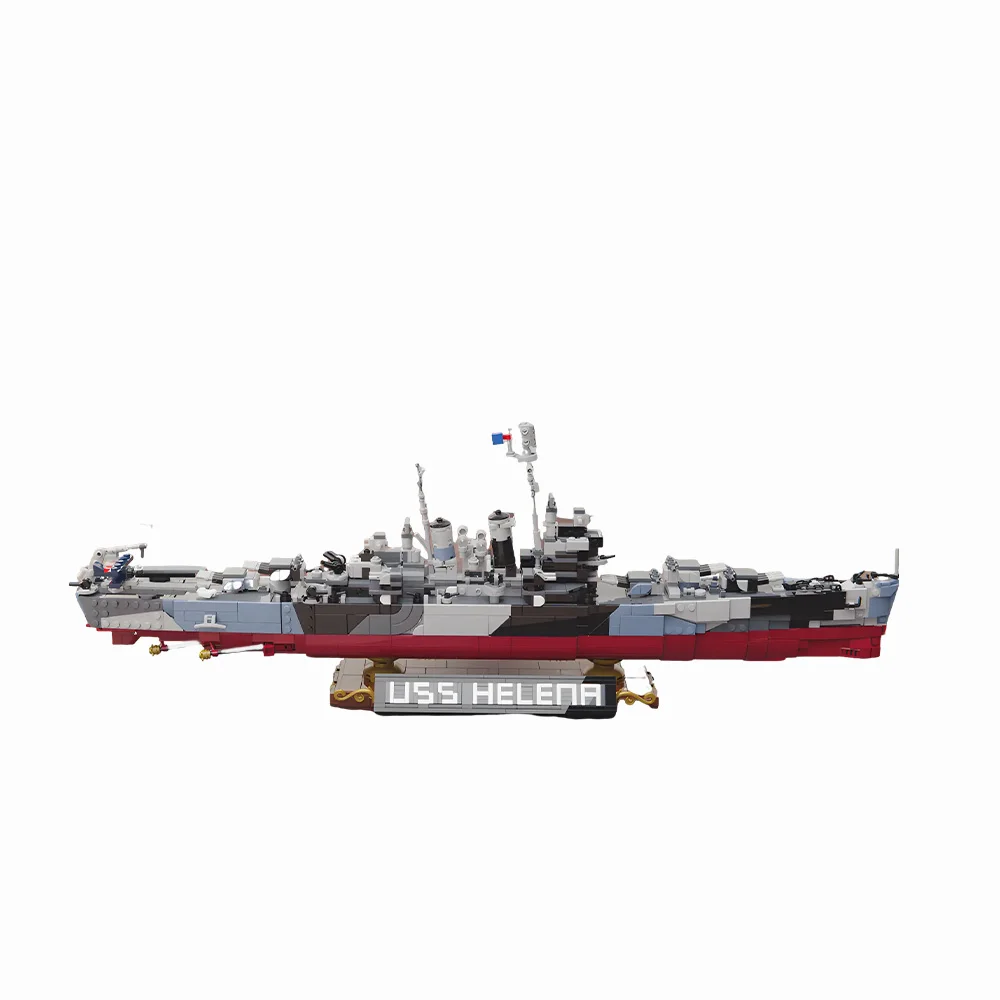

MOC USS Helena Measure 31 Building Blocks Model Military USS Helena Cruiser Bricks Assemble Educational Toys Kids Birthday Gifts