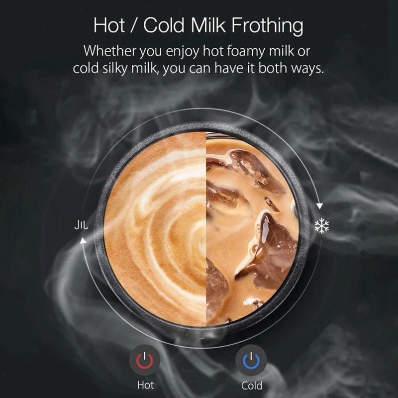 Domowe elektryczne urządzenie do spieniania mleka mikser do czekolady Cappuccino kawa Latte mikser przenośny Blender - EU