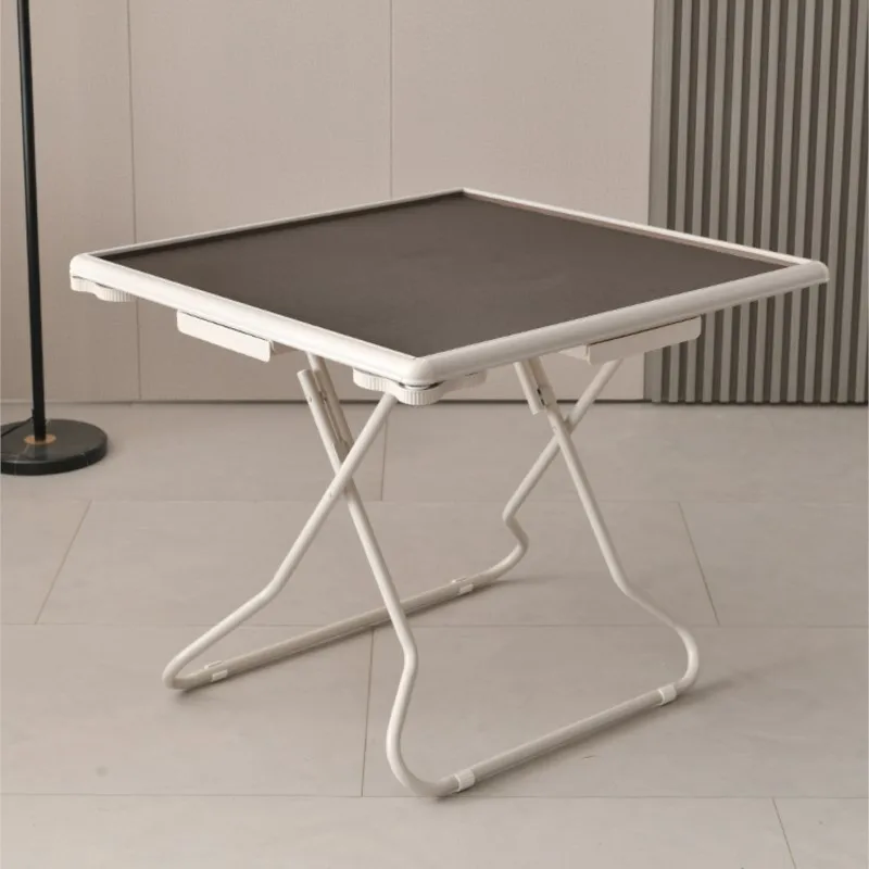 Mahjong Table Foldable With Drawer Ashtray Складной Стол Для Покера Simple Drawer Mini Gambling Table