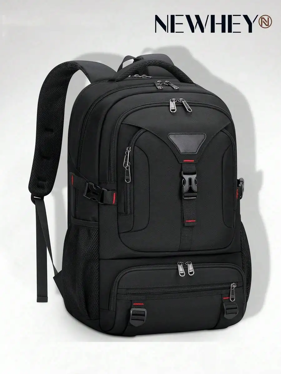

Men's PU Leather Backpack: Minimalist, Large Capacity, Waterproof. Ideal for Business, Travel & Daily Use. Great Gift for Dad.