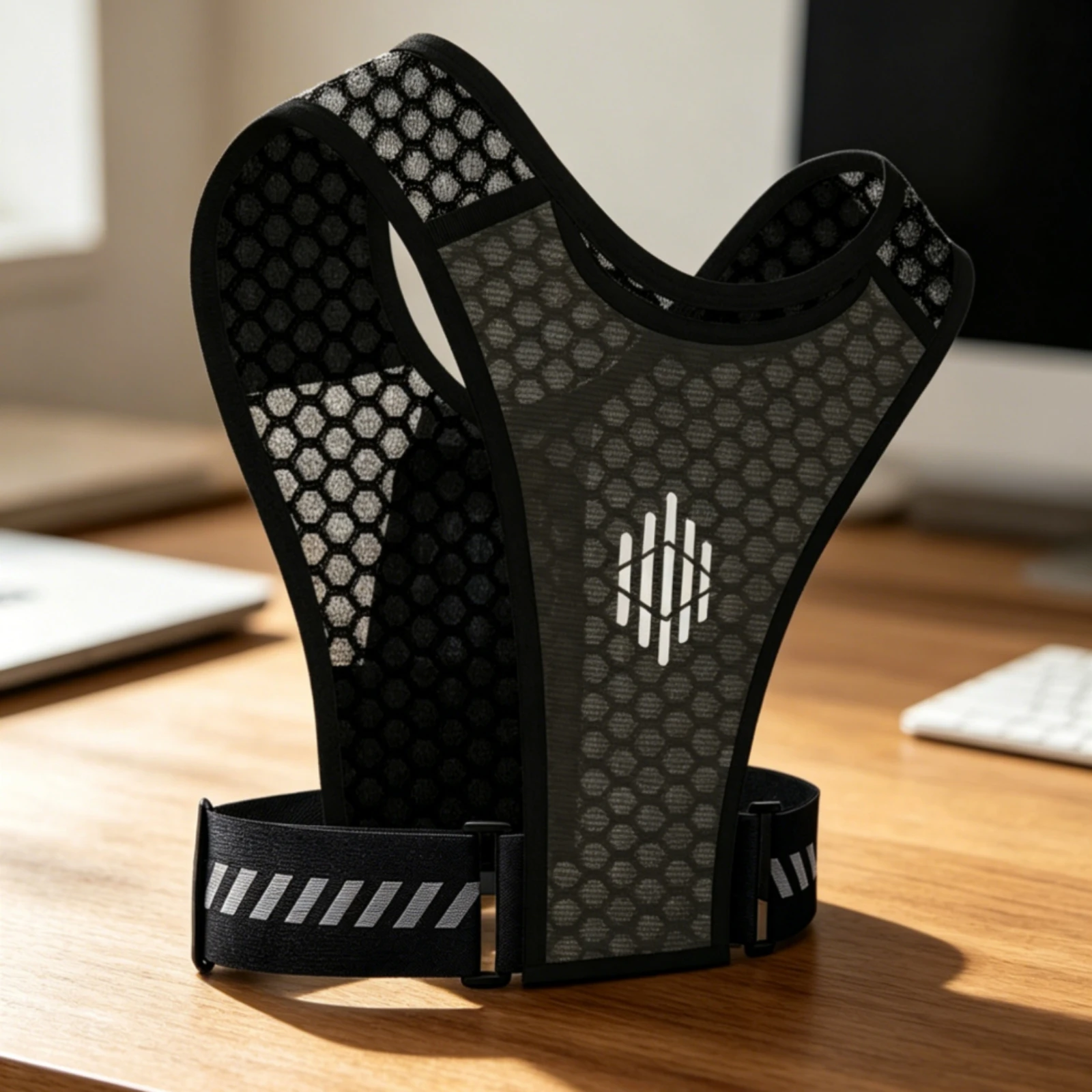 Running Backpack Zippered Compartment Running Chest Pack Hydration Vest Backpack Reflective Band Chest Pocket Vest Bag