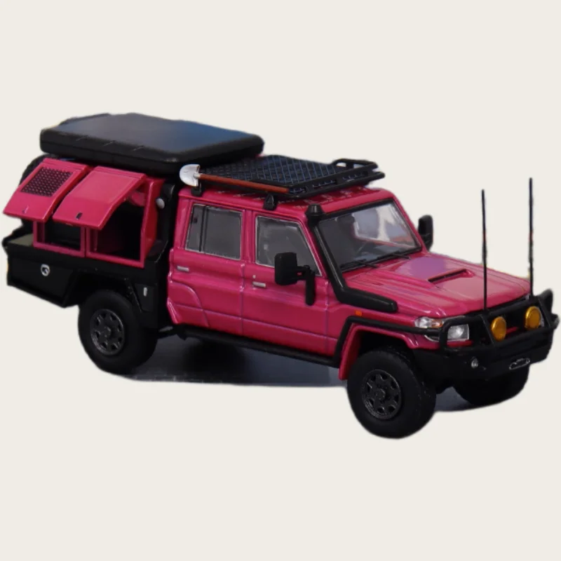 AM Diecast 1/64 Scale LandCruiser Alloy Model Car LandCruiser J70LC79 Pickup Truck Play Vehicles Toys for Boys Gift Original Box