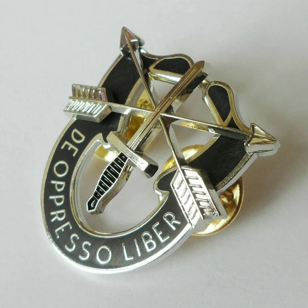 Vintage Military US Army Special Forces GROUP beret Cap Lapel Pin Command Cockade Badge