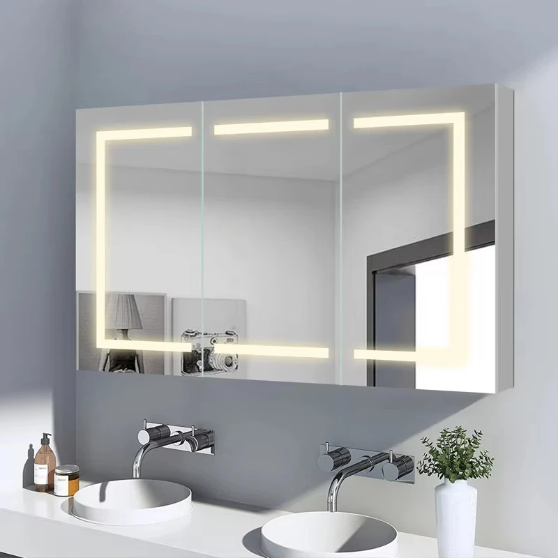 Производитель больших зеркальных шкафов для ванной комнаты с LED-подсветкой, металлических шкафов для хранения, с сертификатами UKCA, CE, RoHS.