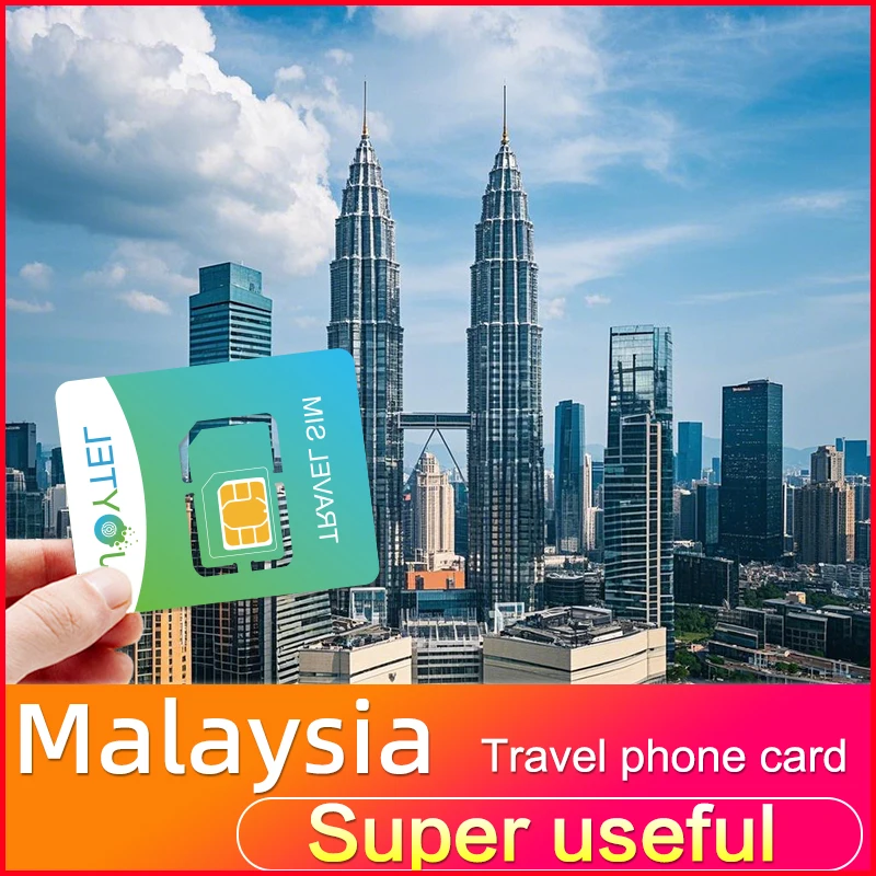 JOYTEL Malaysia SIM Card 4G Unlimited Internet Access MAXIS Mobile Data Kuala Lumpur Travel SIM Card