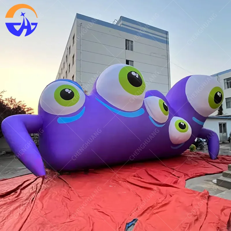 Customized Inflatable Big-eyed Monster Model, Halloween Decoration for Outdoor Malls and Horror-themed Events Parties