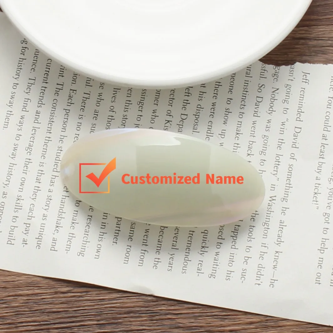 

Customized Name Hair Clip DIY Zircon Letter Engraving Design Y2K Color One Word Clip Fashion Trend Women's Headwear Gift