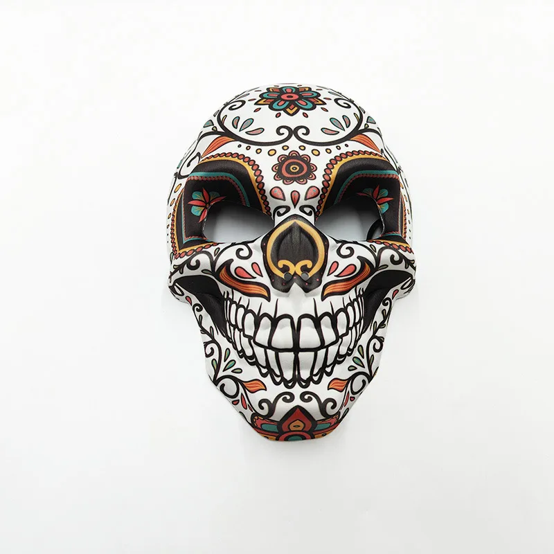 2024 Day of The Dead cosplay Masks Sugar Skull Full Face Mask Mexico Parties Masquerade Props Halloween Costume for Women Men