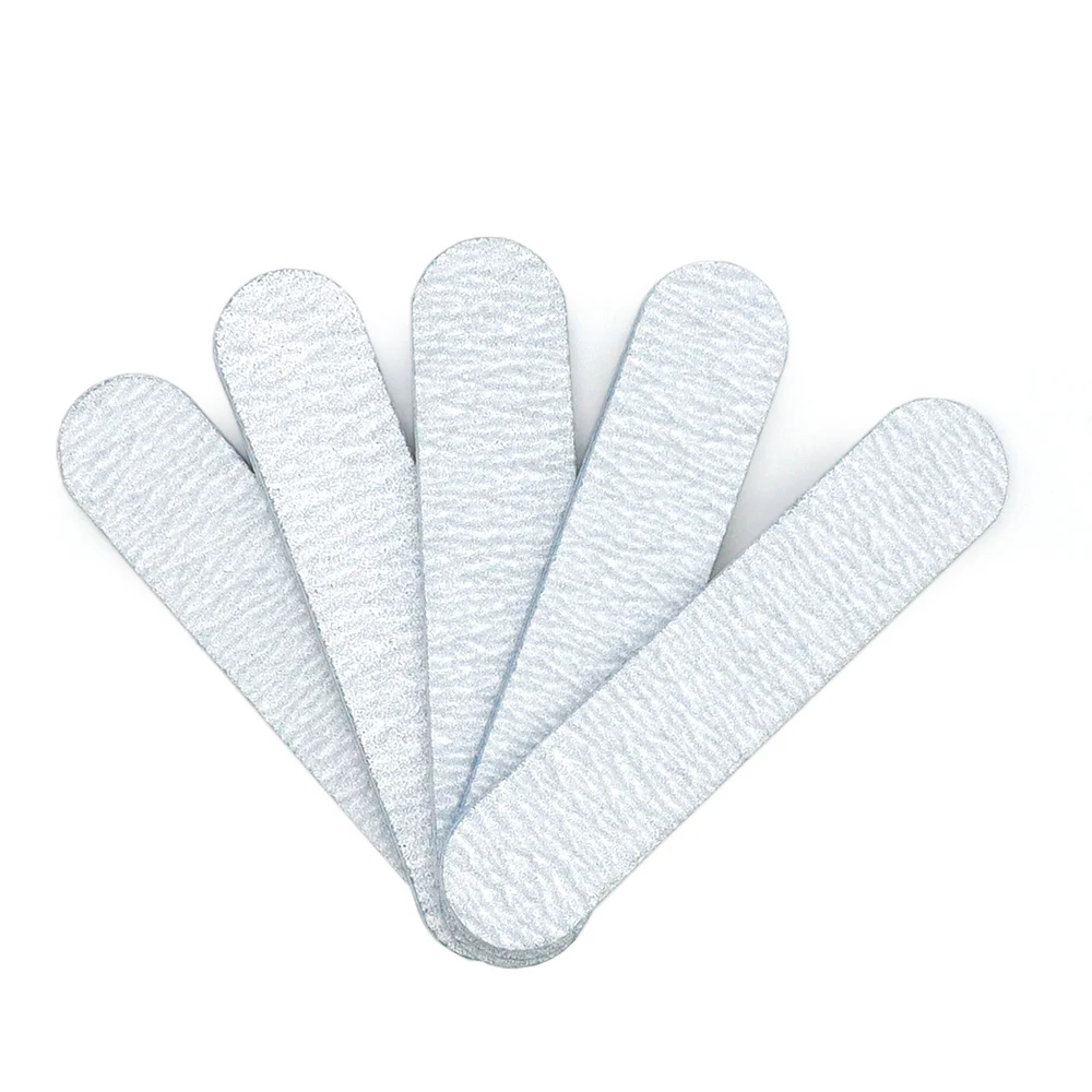 10/50 Pcs/Lot Mini Nail Files Set Trimming Nails Blue EVA Core Double Sided Sandpaper Nails Buffer File 100 180 Nail Accessories