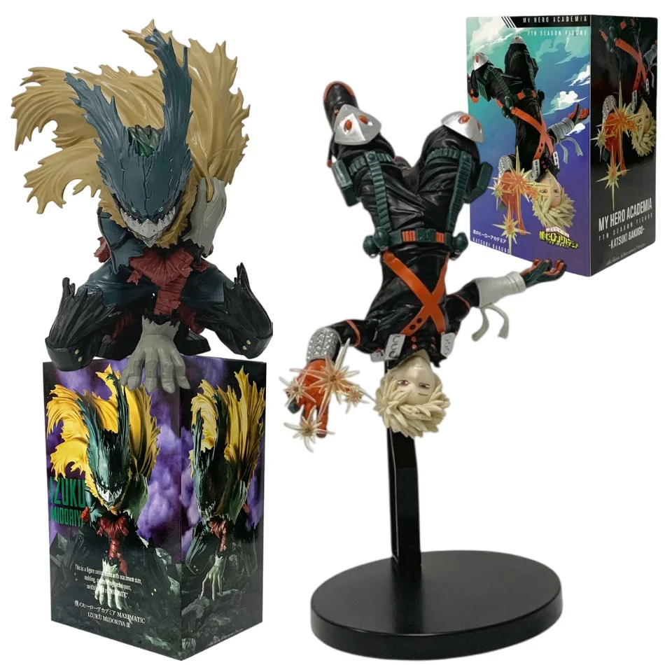 Anime 12-22cm My Hero Academia Midoriya Izuku Actionfigur Bakugou Katsuki Figurine Modell PVC Desktop Sammlerfigur Spielzeug Geschenk