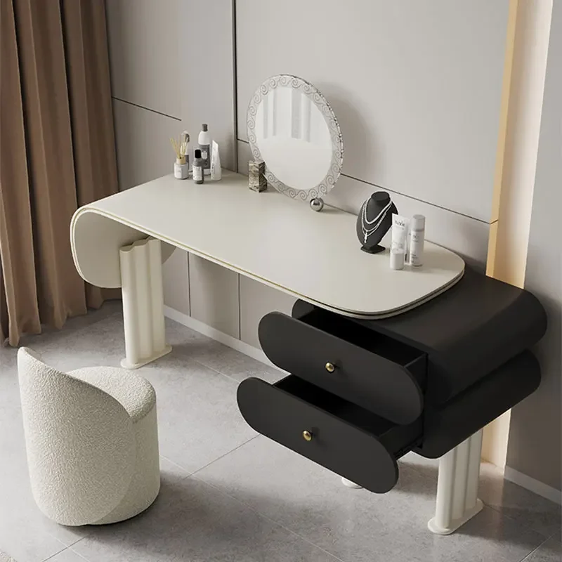 Mirror Drawers Vanity Table Nordic Modern Minimalist Makeup Dressing Table Makeup Desk Comoda Do Quarto Bedroom Furniture