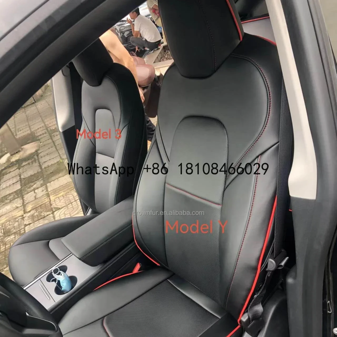 Protector Cushion Pad For Tesla Model 3 Y Leather Sitzbezug Waterproof Auto Kit Interior Accessories Custom Car Seat Cover