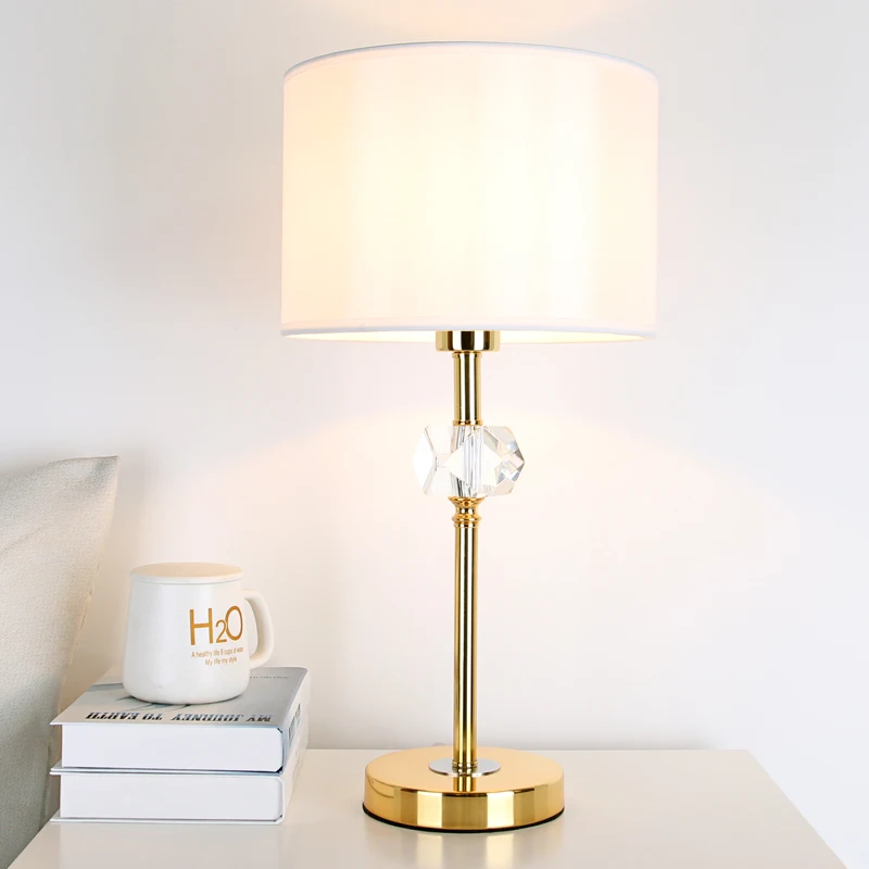 Crystal Table Lamp For Bedroom Bedside Lamp Modern Affordable Romantic And Cozy Golden Night Lamp