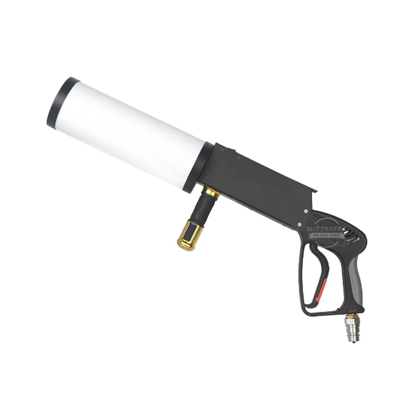 Professionelle Bühne LED RGB Farbe Co2 Cyro Jet Shooter Raucheffekt Handheld CO2 Jet Maschine