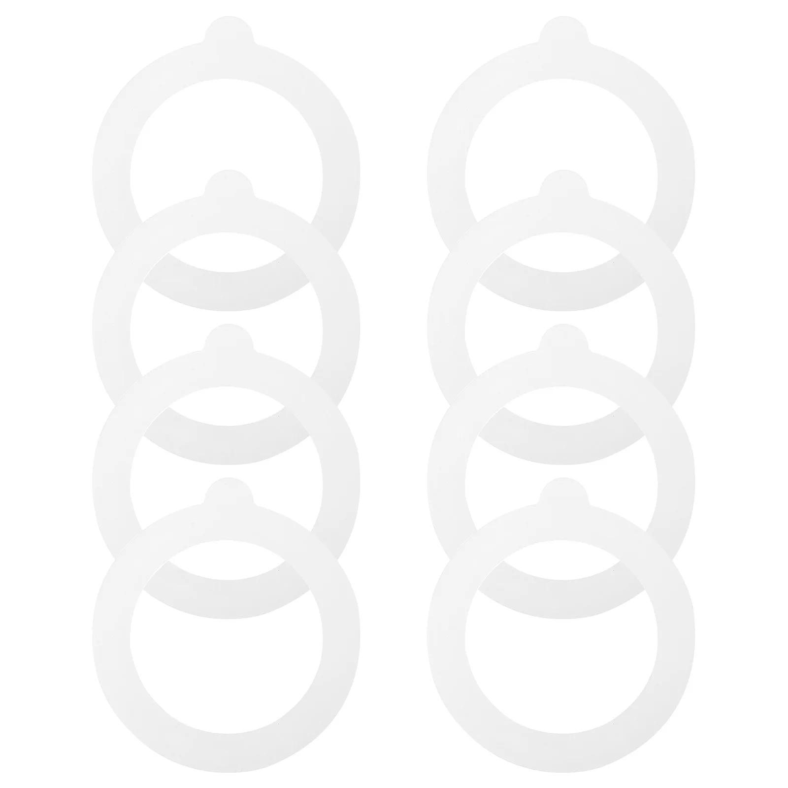 

8Pcs Silicone Jar Gaskets Replacement Seal Rings for Mason Jars Leak Proof Wide Mouth Jar Lids Silicone Gasket