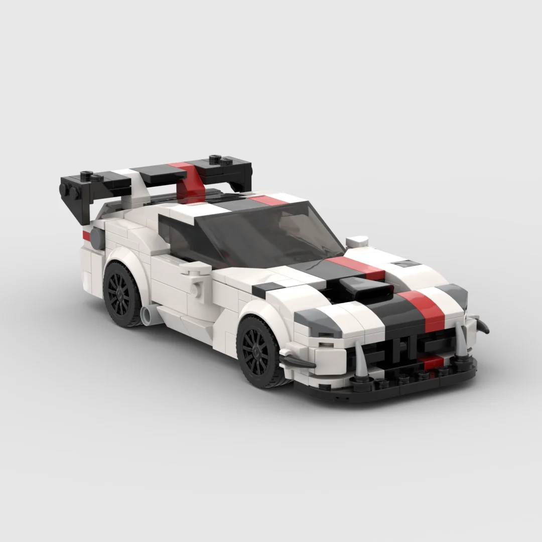 

MOC-99183 Dodge Viper, 419 шт., гоночный спортивный автомобиль, гоночный автомобиль, строительные блоки, кирпич, креативные гаражные игрушки для мальчиков