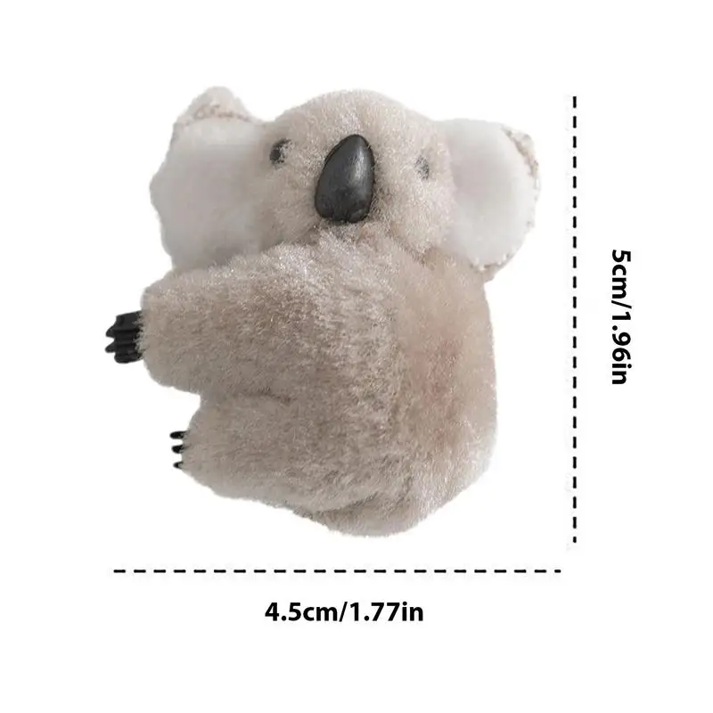 Mini Plush Animal Koala Koala Plushie Cute Koala Bear Plush Doll Car Interior Decoration Backpack Bag Charm Dashboard Ornament