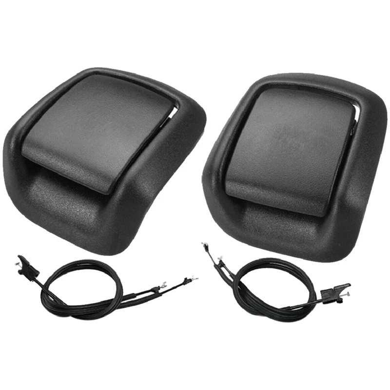 AU05 -1Pair Front Seat Handle Cover With Cable 1441167 1441166 1417520 1417521 For Ford Fiesta MK6 2001-2008 Fusion 2001-2012