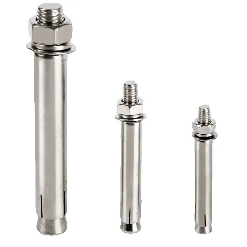 

10Pcs External Built-in Expansion Screw Bolt Anchor Metal Fix Bolts Sleeve Anchor for Concrete Metal Expansion Tube M8 M10 M12