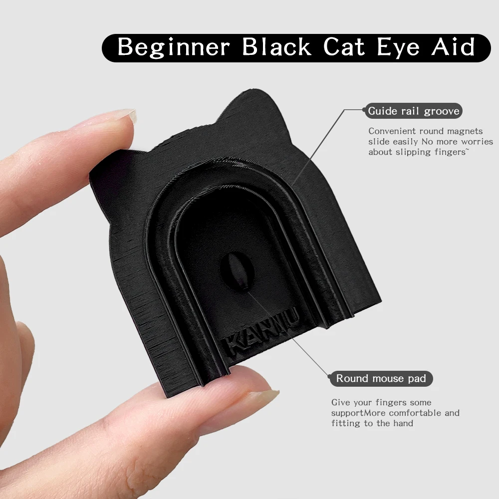 Kaniu PETG Cat Eye hulpgereedschap, professionele draagbare Nail Art Kit, glazen spiegel Cat Eye effect DIY nagelsalon gespecialiseerd