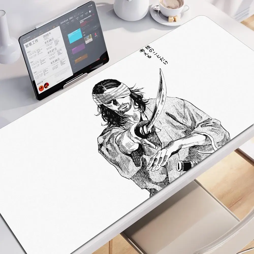 

New HD Printing Miyamoto Musashi Vagabond Manga Mousepad Large Gaming Compute XXL PC Keyboard Mouse Mat Non-slip Rubber Desk Mat